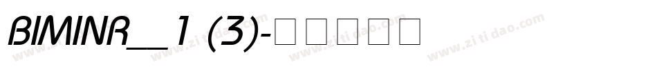 BIMINR__1 (3)字体转换